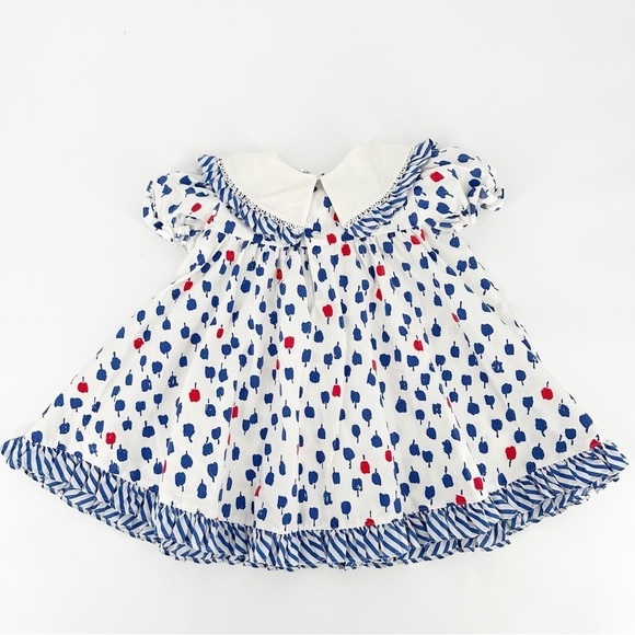 Vintage Floral Peter Pan Collar Toddler Dress 3T - Picture 6 of 7